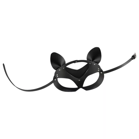 Bad Kitty - maschera gatto strass ecopelle nero S-L