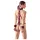 Bad Kitty - set bondage braccia-collo - collegamento regolabile - rosso nero