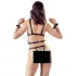 Bad Kitty - set completo in pelle con borchie e manette (nero)