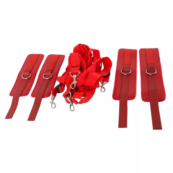 Bad Kitty - set fissa letto con strappo - ecopelle rossa