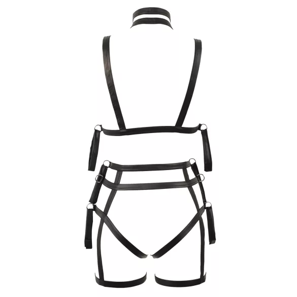 Bad Kitty - set bustino e body bondage (nero) - L/XL