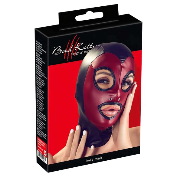 Bad Kitty - Maschera Lucida da Succhiare - Rosso (S-L)