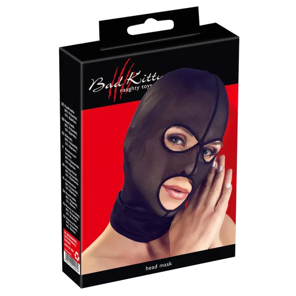 Bad Kitty - maschera bocca rete - nero