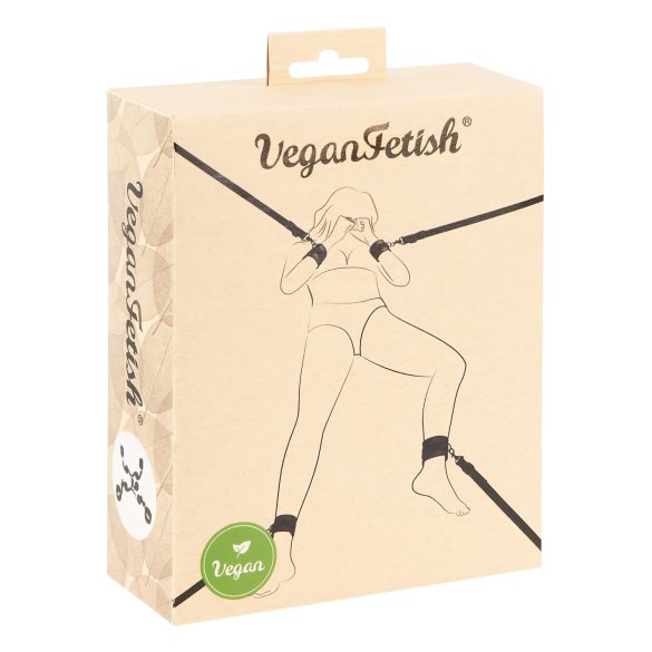 Vegan Fetish - set legami da letto - nero
