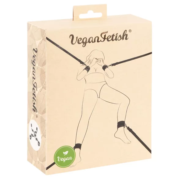 Vegan Fetish - set legami da letto - nero