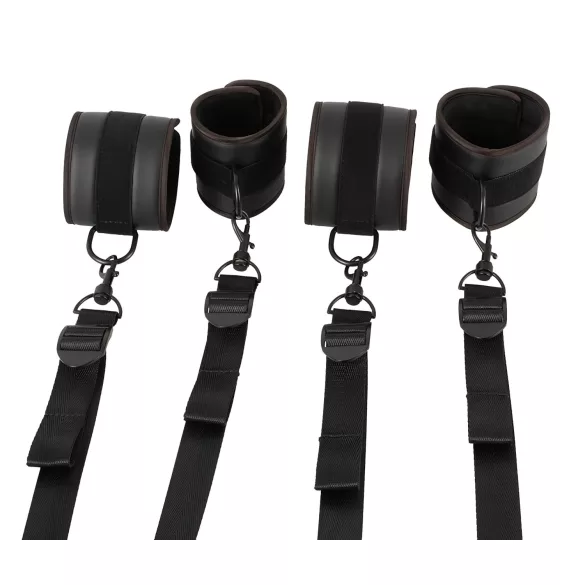 Vegan Fetish - set legami da letto - nero