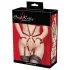 Bad Kitty - body intero sexy - rete elastica - rosso - L/XL