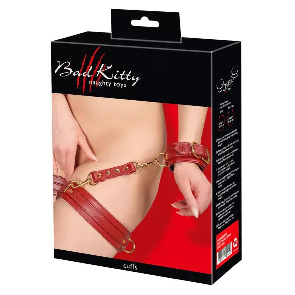 Bad Kitty - set manette per cosce - rosso