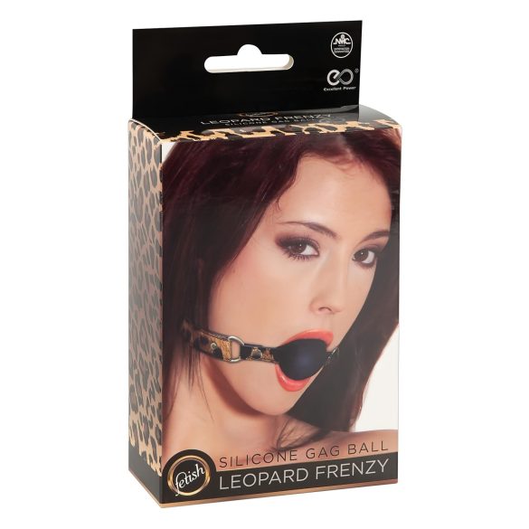 Excellent Power - bavaglio in silicone (leopardato)