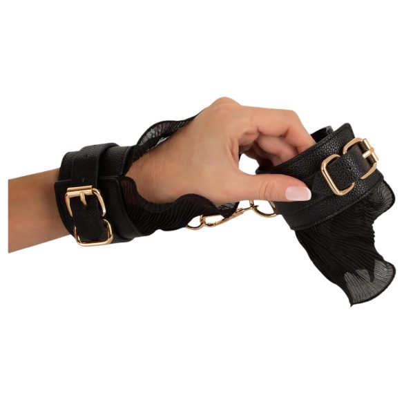 Bad Kitty - set bondage arricciato (4 pezzi) - nero