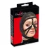 Bad Kitty - maschera nera con cinghie e pizzo