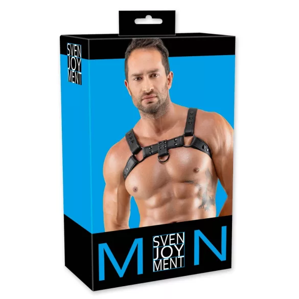 Svenjoyment - pettorale in similpelle (nero)