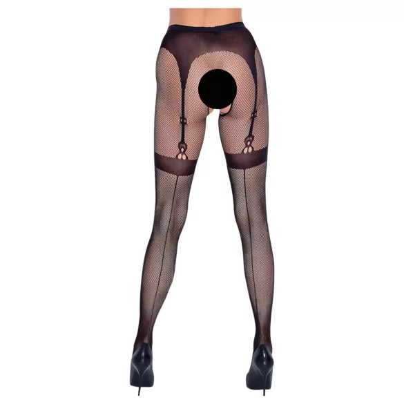Cottelli Legwear - autoreggenti aperte - nero - taglia S-L