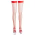 Cottelli - Autoreggenti rete fine - rosso - XL