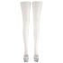 Cottelli - Autoreggenti in satin (bianco) - 2/M