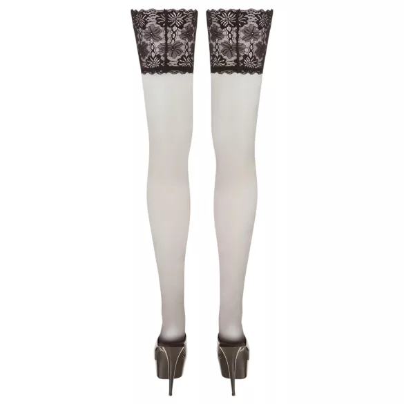 Cottelli Plus Size - autoreggenti 15cm pizzo largo (nero)