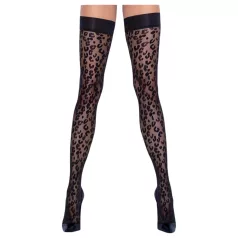 Cottelli Legwear - autoreggenti leopardate - nero