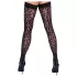 Cottelli Legwear - autoreggenti leopardate - nero