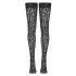 Cottelli Legwear - autoreggenti leopardate - nero