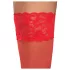 Cottelli - autoreggenti in pizzo floreale - rosso
