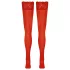 Cottelli - autoreggenti in pizzo floreale - rosso - 3/M-L