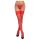 Cottelli - Calze autoreggenti in pizzo floreale (rosso) - 4/L