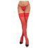 Cottelli - Calze autoreggenti in pizzo floreale (rosso) - 4/L
