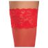 Cottelli - autoreggenti in pizzo floreale - rosso - 4/L