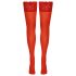 Cottelli - Calze autoreggenti in pizzo floreale (rosso) - 4/L