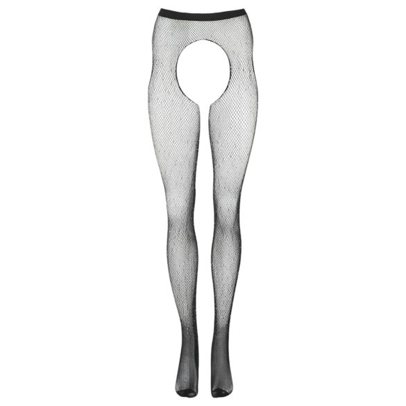 Cottelli Legwear - collant aperti lucidi - nero S-L