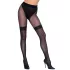Cottelli - collant aperti con inserto rete - nero - 5