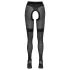 Cottelli - collant aperti con inserto rete - nero - 5