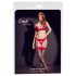 Cottelli - calze nere con pizzo rosso - 6