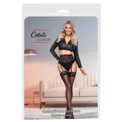 Cottelli - autoreggenti setose - nero - M