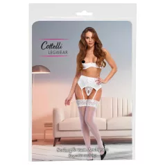 Cottelli - autoreggenti seta bianco
