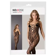 NO:XQSE - tuta sexy in pizzo - trasparente - pizzo nero