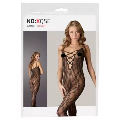 NO:XQSE - tuta sexy in pizzo - trasparente - pizzo nero