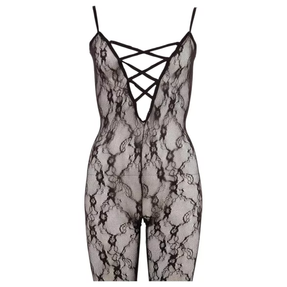 NO:XQSE - tuta sexy in pizzo - trasparente - pizzo nero