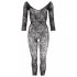 NO:XQSE - Body intimo floreale - nero - taglia S-L
