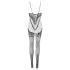 NO:XQSE - body in pizzo e rete - nero - taglia S-L
