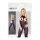 NO:XQSE - tuta sexy aperta con collo halter - nero S-L