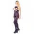NO:XQSE - tuta sexy aperta con collo halter - nero S-L