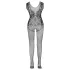 NO:XQSE - body in rete senza maniche aperto - nero S-L