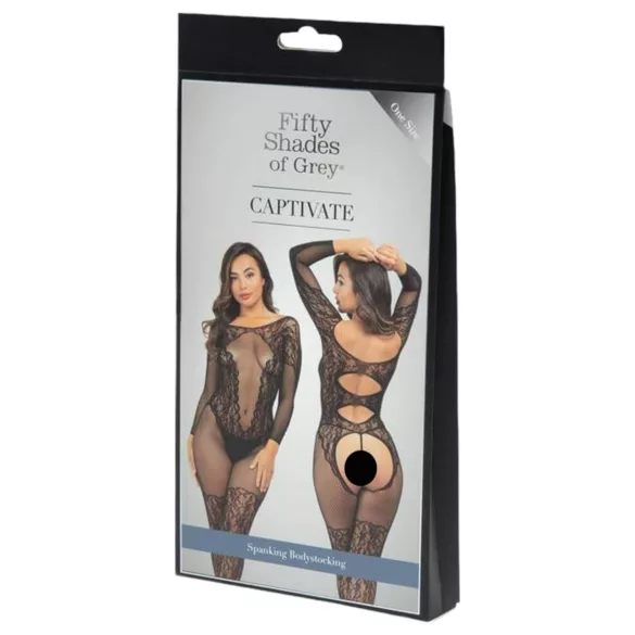 Fifty Shades of Grey - tutina erotica con pizzo - nero