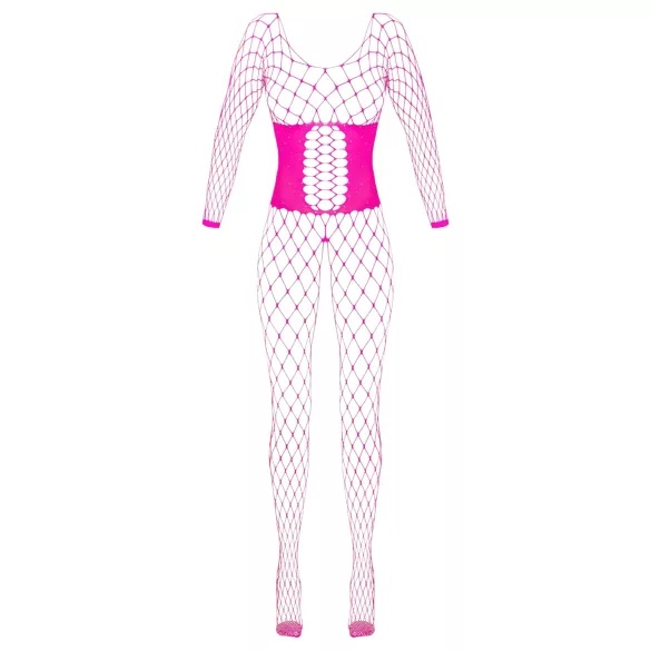 Cottelli - bodystocking rete - rosa - taglia S-L