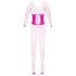 Cottelli - bodystocking rete - rosa - taglia S-L