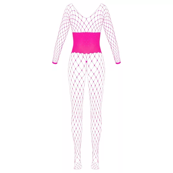 Cottelli - bodystocking rete - rosa - taglia S-L