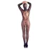 Cottelli Fantasy - body in rete aperta con maschera (nero) - S-L