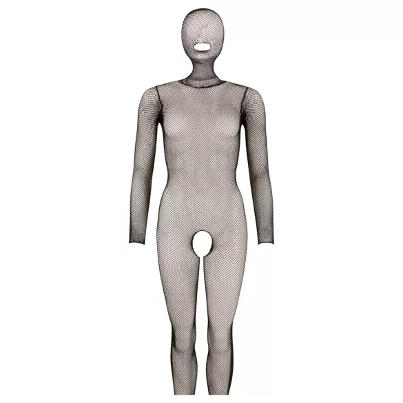 Cottelli Fantasy - body in rete aperta con maschera (nero) - S-L