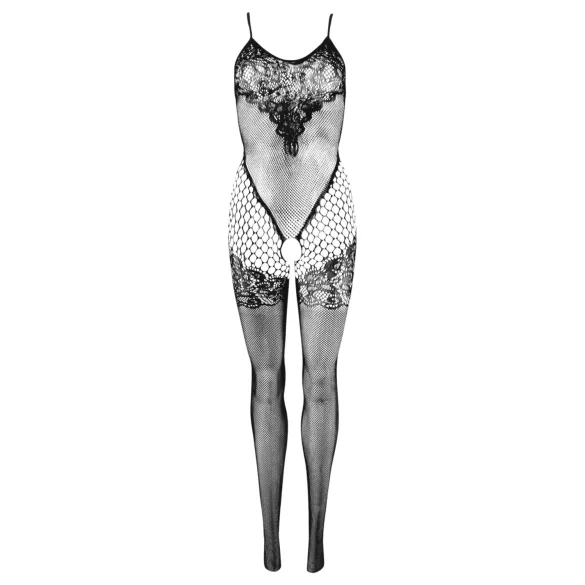 Cottelli Fantasy - body a rete aperto con reggicalze (nero) - S-L